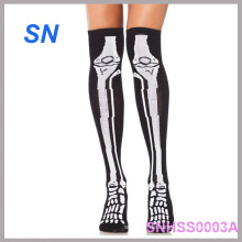 Art und Weise heiße Verkaufs-Skeleton Knie-hohe Socken für Frauen